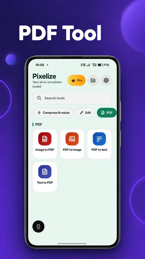 Pixelize PDF tools